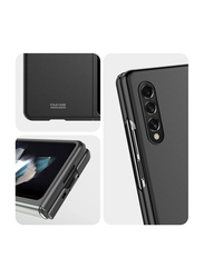 Samsung Galaxy Z Fold 3 5g Ultra-thin Hard PC Slim Design Shockproof Anti-Scratch Anti-Fingerprint Mobile Phone Case Cover, Black