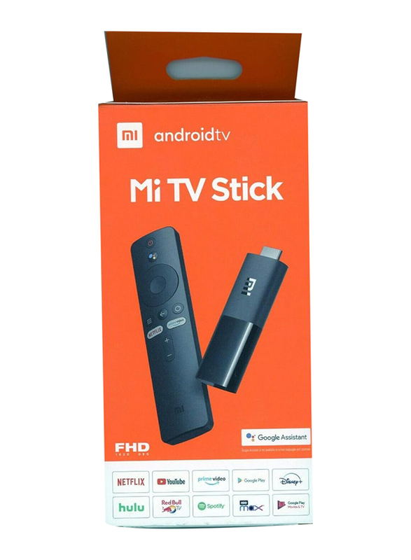 Xiaomi Mi TV Stick 1GB RAM + 8GB ROM 1080P HDR with Quad Core 64 Bit, Black