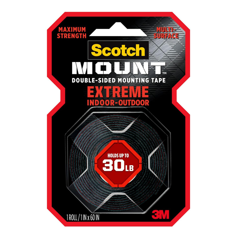 

Scotch 25.4mm x 1.52m Mount Extreme Strong Tape, Black