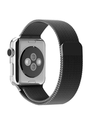 Stainless Steel Strap Band Metal For Apple iWatch 42/44mm Series SE 7/6/5/4, Black