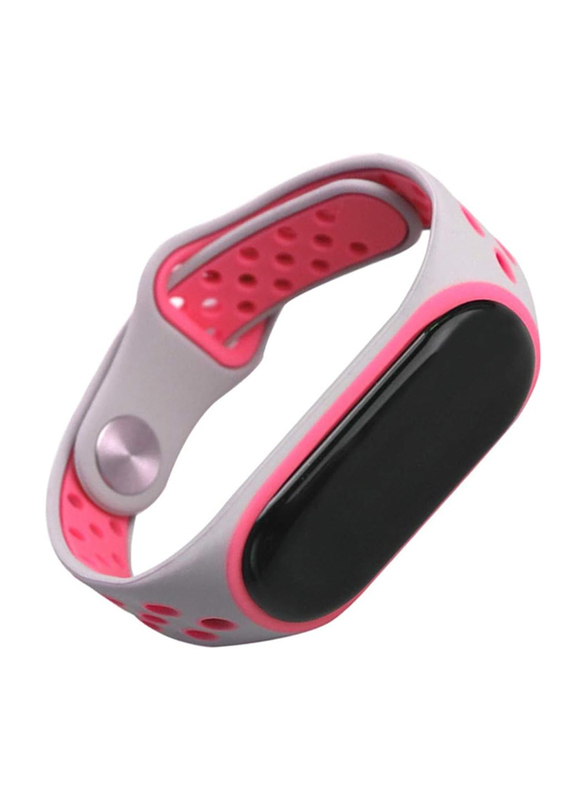 Silicone Anti-Off Wrist Band for Xiaomi Mi Band 3, Pink