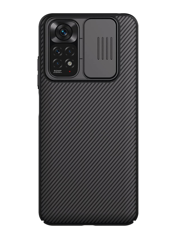 Alsafwah Xiaomi Redmi Note 11 Polycarbonate CamShield Pro Camera Slide Mobile Phone Case Cover, Black