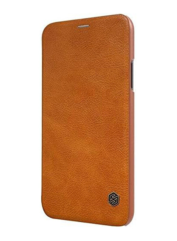 

Nillkin Qin Apple iPhone 11 Pro Leather Flip Mobile Phone Case Cover, Brown