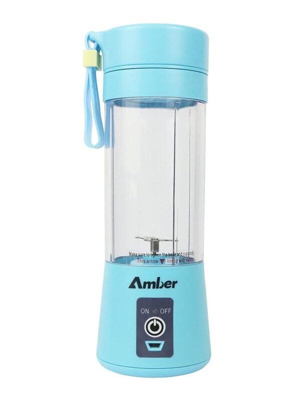 

Amber 0.3L Kuty Rechargeable Portable Juicer, 200W,Blue/Clear