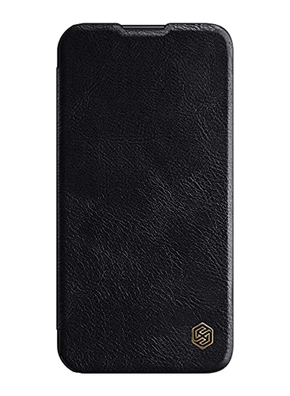 Nillkin Qin Pro Apple iPhone 13 Pro Leather Flip Mobile Phone Case Cover, Black