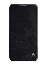 Nillkin Qin Pro Apple iPhone 13 Pro Leather Flip Mobile Phone Case Cover, Black