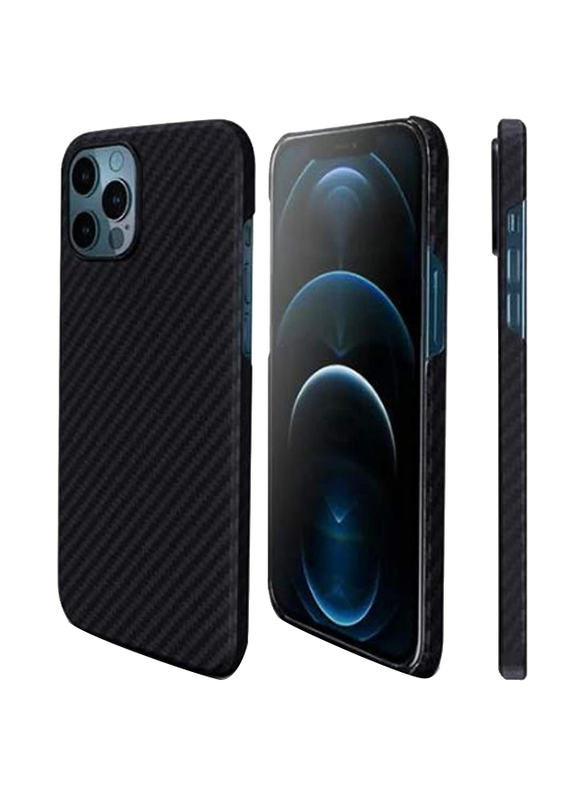 Apple iPhone 12 Pro Super-Slim Anti-Slip Grip Premium Flexible Full Body Protector Soft TPU Mobile Phone Case Cover, Black