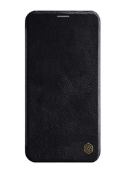 Nillkin Qin Apple iPhone 11 Pro 5.8" Leather Flip Mobile Phone Case Cover with Card Holder, Black