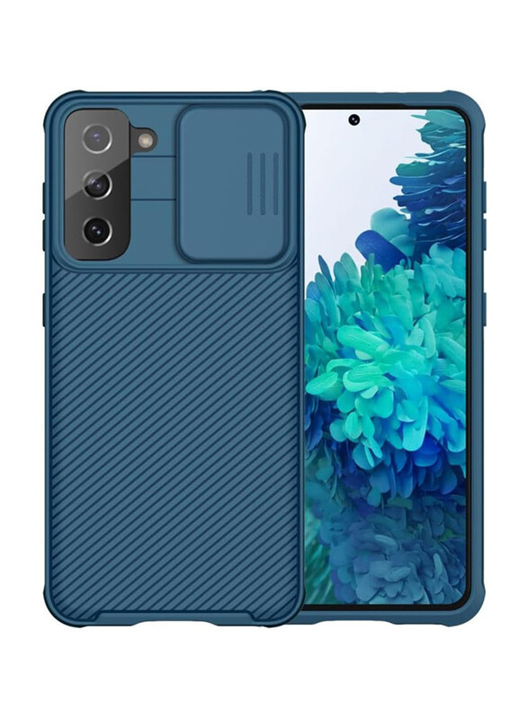 

Nillkin Samsung Galaxy S21 6.2 Inch CamShield Pro Slider Camera Close & Open Double Layered Protection TPU + PC Case Cover, Blue