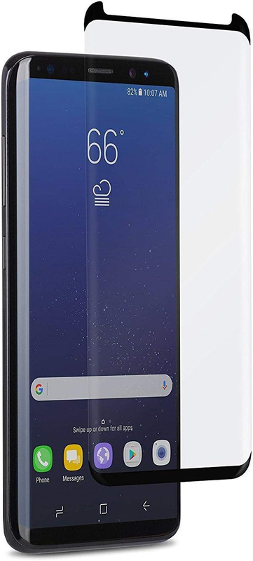 Samsung Galaxy Note 8 Case Friendly Tempered Glass Screen Protector, Clear/Black