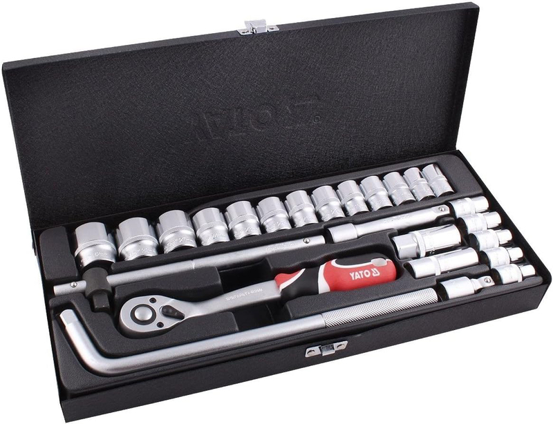 

Yato 25 Piece Socket Set, YT-12671, Multicolour