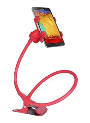 Apple iPhone 6 Universal 360° Rotating Bed Desktop Phone Holder Mount Clamp Stand, Red