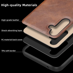 X-Level Samsung Galaxy A13 5G Case Ultra-Thin Slim Premium PU Leather Elegant Soft TPU Bumper Shockproof Protective Mobile Phone Case Cover, Brown