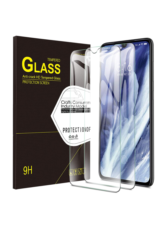 ELTD Xiaomi Mi 9 Pro 5G 9H Hardness HD Tempered Glass Screen Protectors, 2 Pieces, Clear