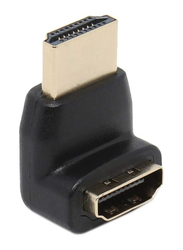 270 Degree HDMI Adapter, HDMI Male to HDMI Female, Black/Gold