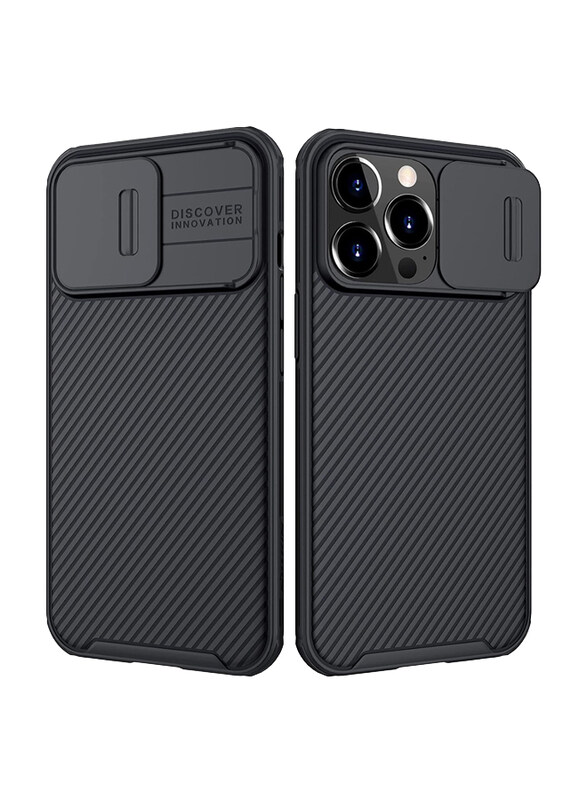 

Nillkin Apple iPhone 13 Pro 5G 6.1-inch 2021 Slim CamShield Pro Series Mobile Phone Case Cover with Slide Camera Cover, Black