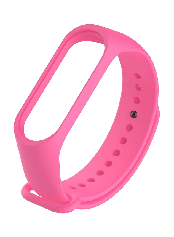 Premium Silicone Fitness Tracker Wrist Strap Band For Xiaomi Mi Band 3, Pink