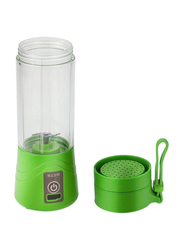 380ml Kkstar Electric Juice Blender Portable Juicer, 500W, Green/Clear