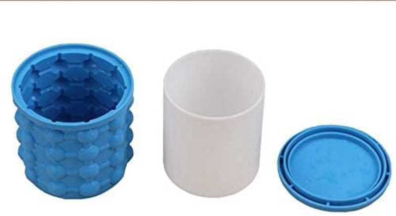 Large Ice Cubes Molds & Trays Genie Kitchen Tools, Blue