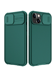 Nillkin Apple iPhone 13 Mobile Phone Case Cover with Slide Camera Cover and Case CamShield Pro Lens Protection, Green