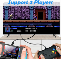 LCD Screen Retro Handheld Video Game Console, Black