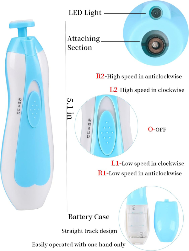 6 In 1 Baby Nail Electric Manicure Set for Kids