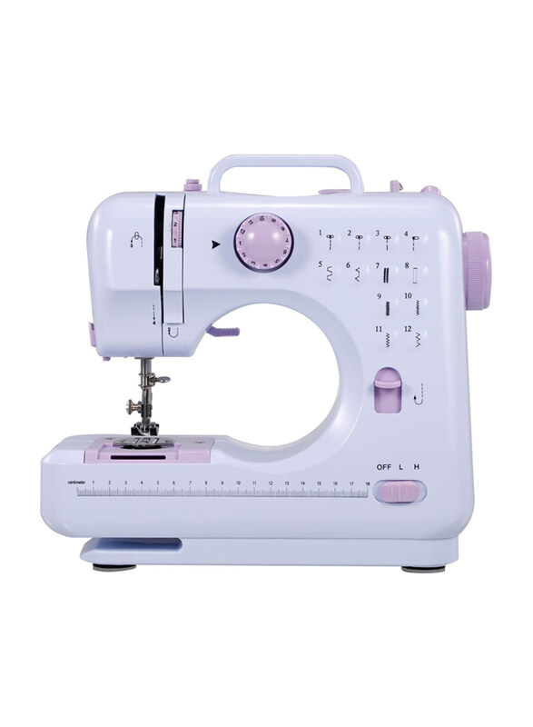 Portable Electric Household Sewing Machine, White