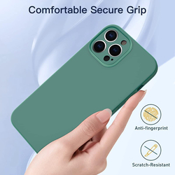 Apple iPhone 14 Plus Silicone Shockproof Bumper Anti-Scratch Mobile Phone Case Cover, Green