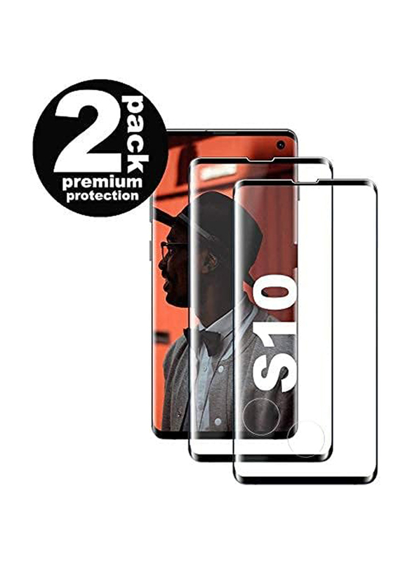 Samsung Galaxy S10 Tempered Glass Screen Protector with Double Defence Technology and Alignment Frame, 2 Piece, Clear