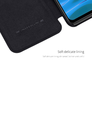 Nillkin Xiaomi Mi Note 10 5g Qin Series Premium Wallet Flip Ultra Thin Leather Mobile Phone Case Cover, Black