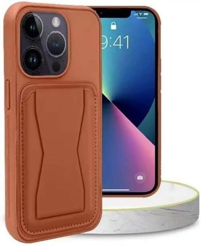 

Generic Anti Scratch Full Body Protection With Grip Card Holder Cover Case For Iphone 16 Pro Max