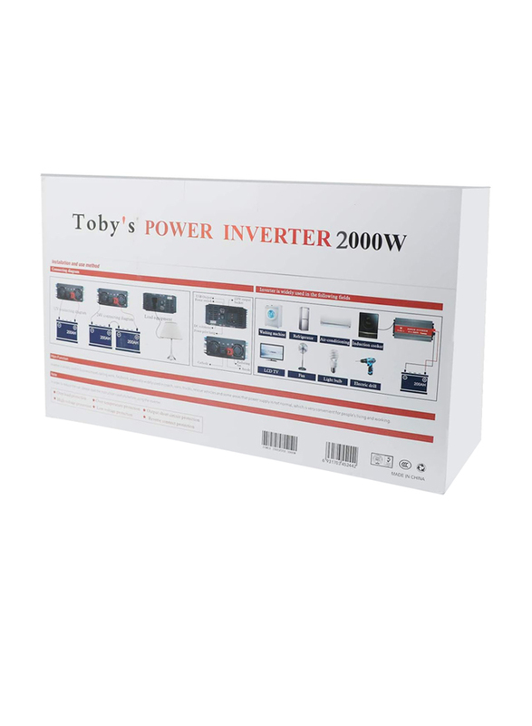 Toby's 2000W Car Inverter, Black