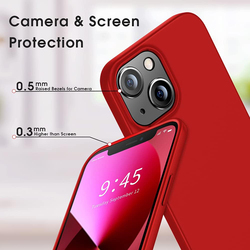 X-Level Apple iPhone 13 Mini 2021 Ultra-Thin Guardian Series Soft TPU Matte Finish Coating Mobile Phone Case Cover, Red