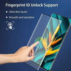 6.9-inch Samsung Galaxy Note 20 Ultra 5g Fingerprint Unlock, Original Touch Sensitivity, Full Coverage HD Tempered Glass Screen Protector, 3 Pieces, Clear