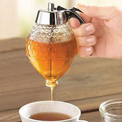 Honey Dispenser, Silver/Clear