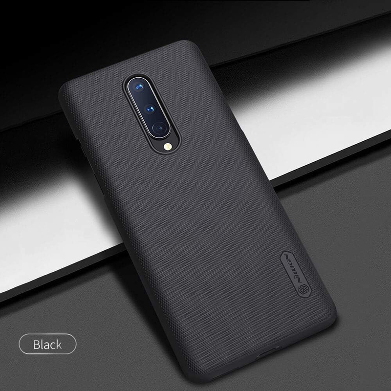 Nillkin OnePlus 8 Super Frosted Shield Hard Mobile Phone Case Cover, Black