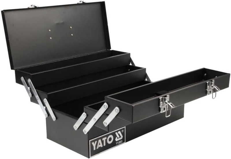 Yato 460mm Metal Tool Box, YT-0885, Black