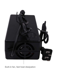 Electric Scooter Lithium Battery Charger Adapter for Electric Bikes, Black