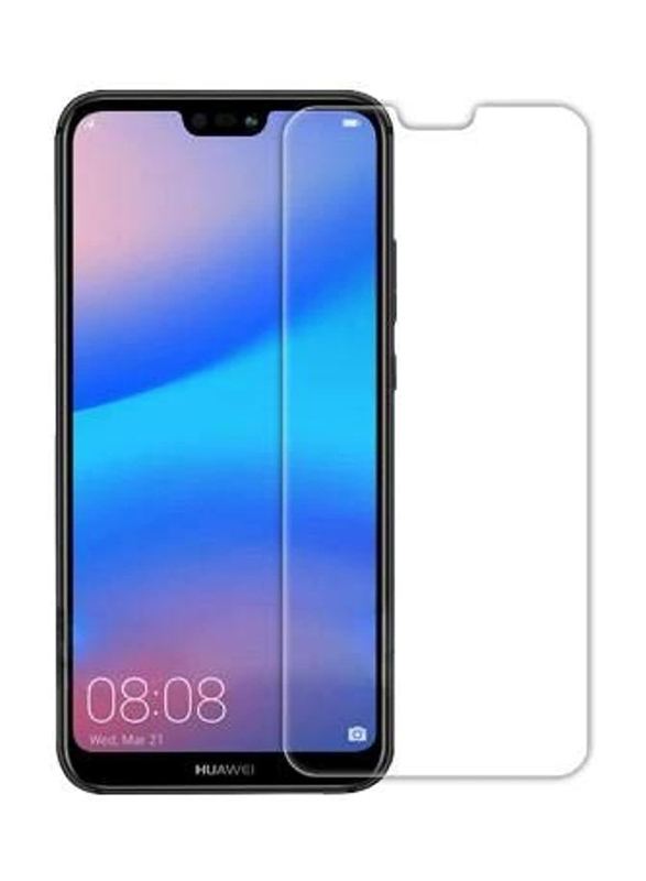 Huawei Nova 3E Tempered Glass Screen Protector, Clear/Black