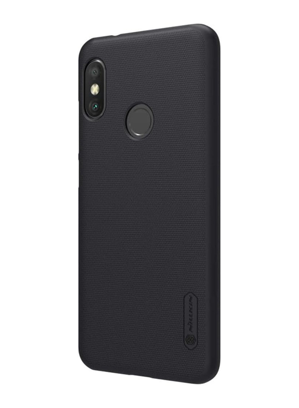 Nillkin Xiaomi Mi A2 Lite Super Frosted Shield Hard Case Anti-Fingerprint Protective Case Cover with Kickstand, Black