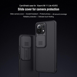 Nillkin Xiaomi Mi 11 Lite CamShield Mobile Phone Case Cover, Black