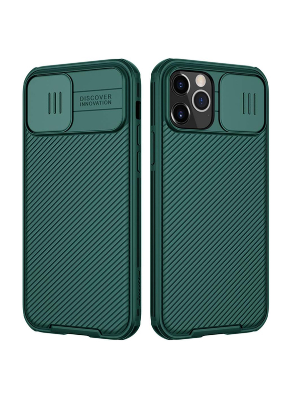 Nillkin Apple iPhone 12/12 Pro 6.1-inch Camshield Pro Shock Absorption Built-in Lens Protector and Drop Protection Mobile Phone Case Cover, Green