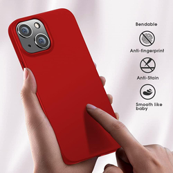 X-Level Apple iPhone 13 Mini 2021 Ultra-Thin Guardian Series Soft TPU Matte Finish Coating Mobile Phone Case Cover, Red