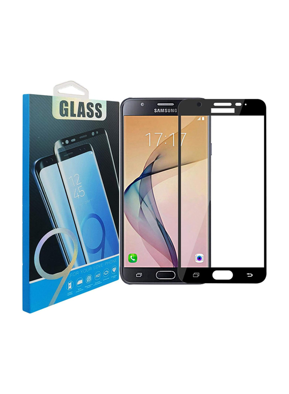 Glass Samsung Galaxy J7 Prime/J7 Prime 2/On 7 Prime HD Full Cover Screen Protector, Black/Clear