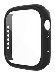 Overall Protective Hard PC Ultra-Thin Case Cover with Built in Tempered Glass Screen Protector for Apple Watch Series 6/SE/5/4 40mm, Black