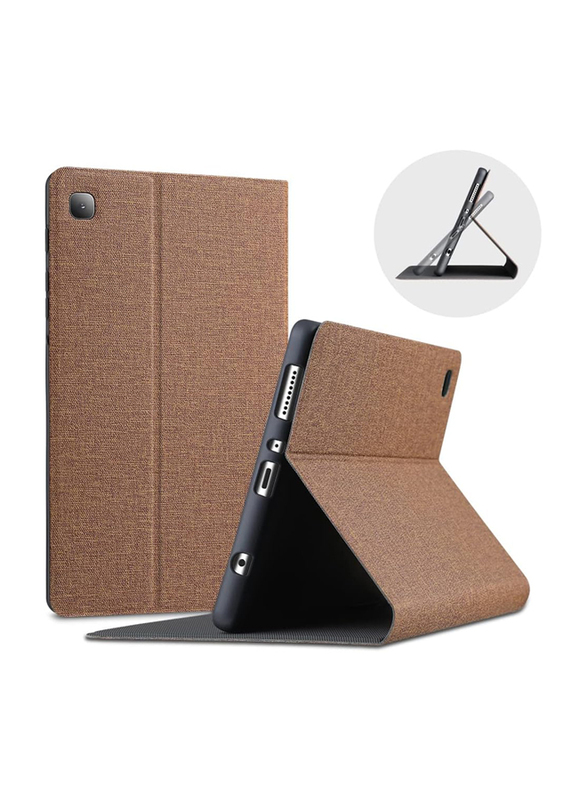 X-Level Samsung Galaxy Tab A7 Lite 8.7-Inch 2021 SM-T225/T220/T225N Slim Lightweight TPU Shell Stand Cover with Auto Sleep, Brown