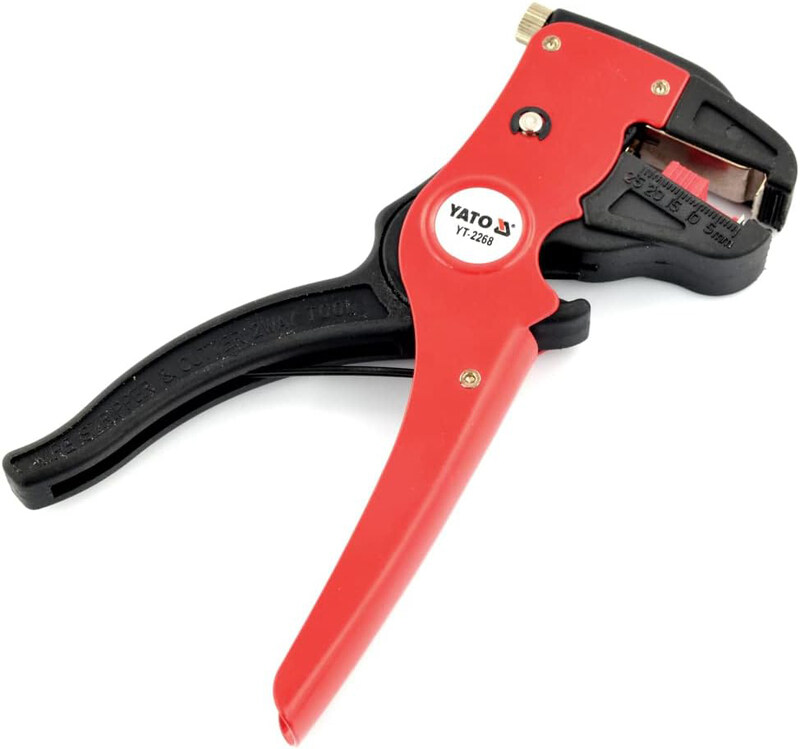 

Yato 10mm Wire Stripping Pliers, YT-2268, Red/Black