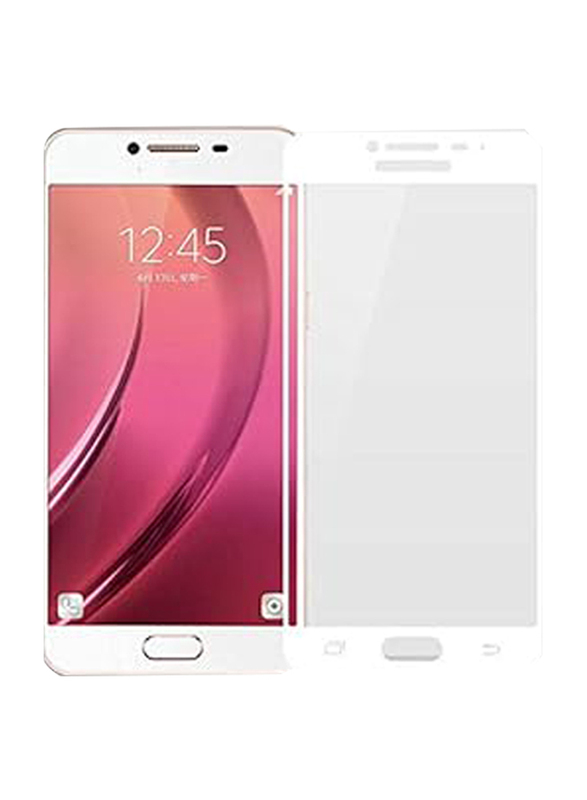 Samsung Galaxy J5 Prime Full Cover Tempered Glass Screen Protector, White