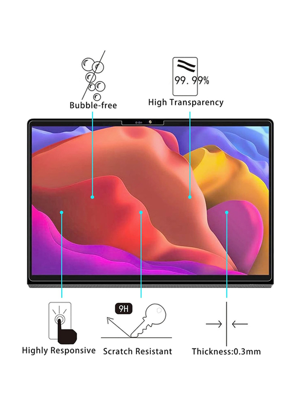 Lenovo Yoga Pad Pro Tablet Tempered Glass Film Screen Protector, Clear