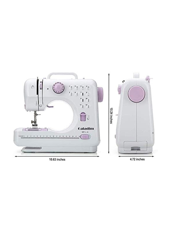 Multifunctional Household Electric Sewing Machine, White